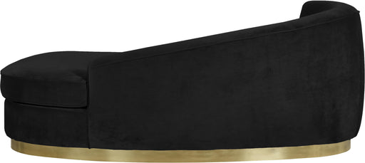 Julian Black Velvet Chaise - Furniture Stars (Chicago, IL)