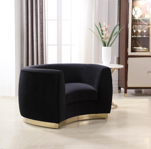 Julian Black Velvet Chair - Furniture Stars (Chicago, IL)