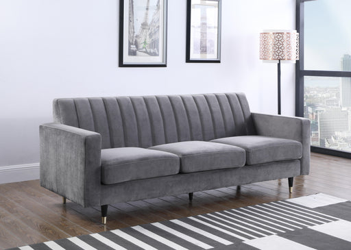 Lola Grey Velvet Sofa - Furniture Stars (Chicago, IL)