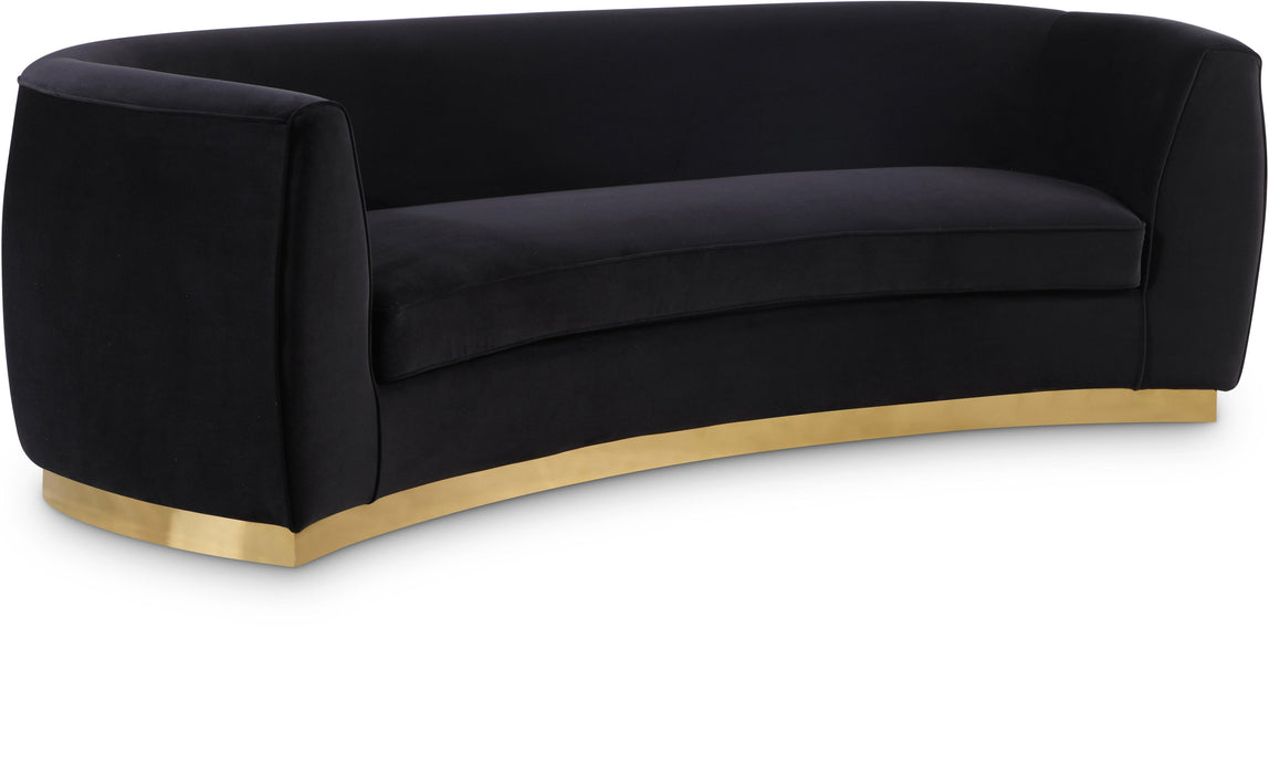 Julian Black Velvet Sofa - Furniture Stars (Chicago, IL)