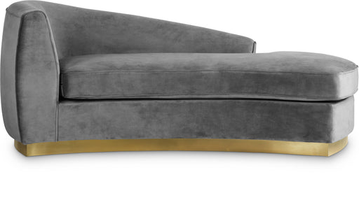 Julian Grey Velvet Chaise - Furniture Stars (Chicago, IL)