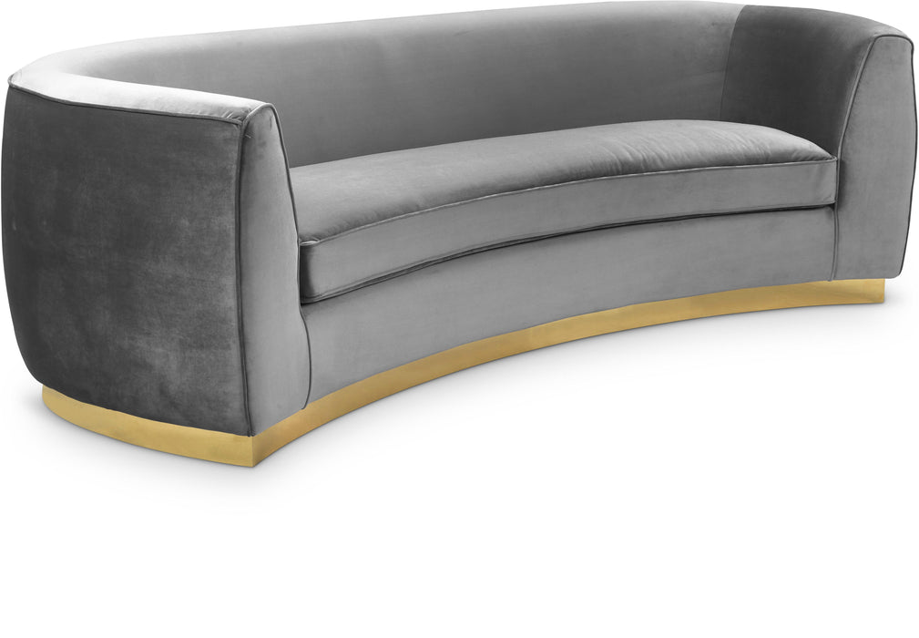Julian Grey Velvet Sofa - Furniture Stars (Chicago, IL)