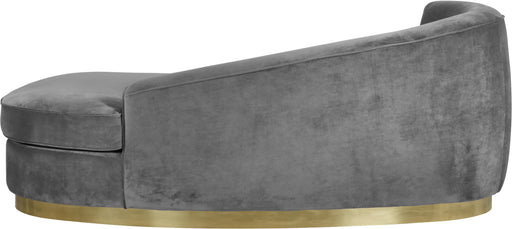 Julian Grey Velvet Chaise - Furniture Stars (Chicago, IL)