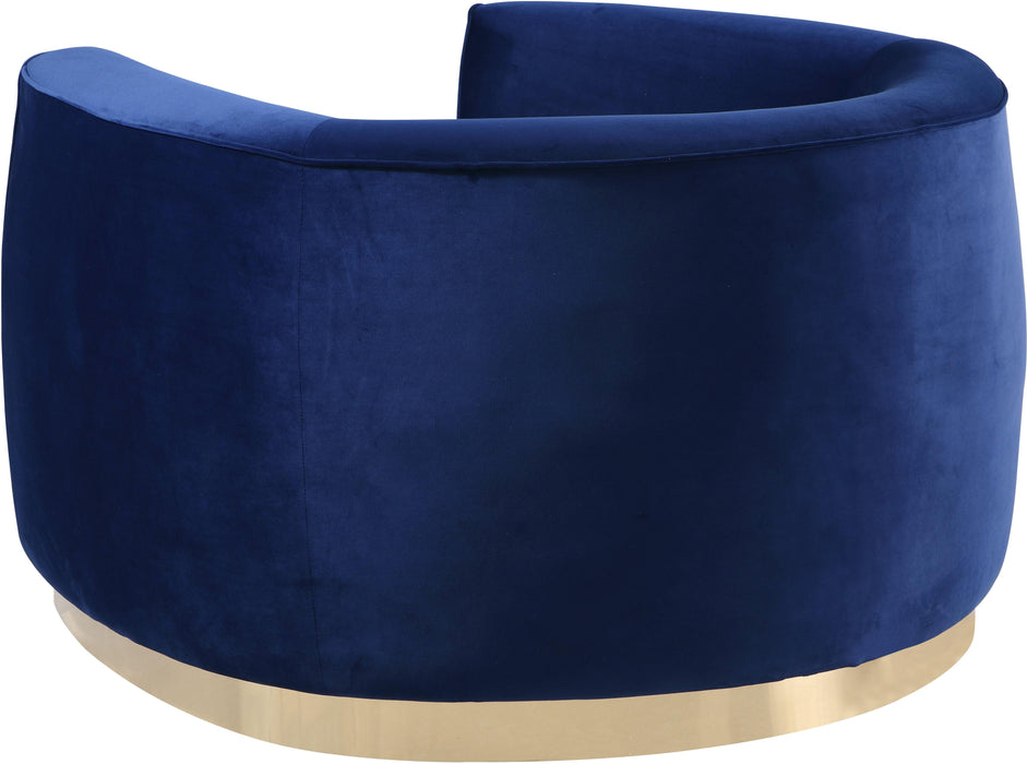 Julian Navy Velvet Chair - Furniture Stars (Chicago, IL)