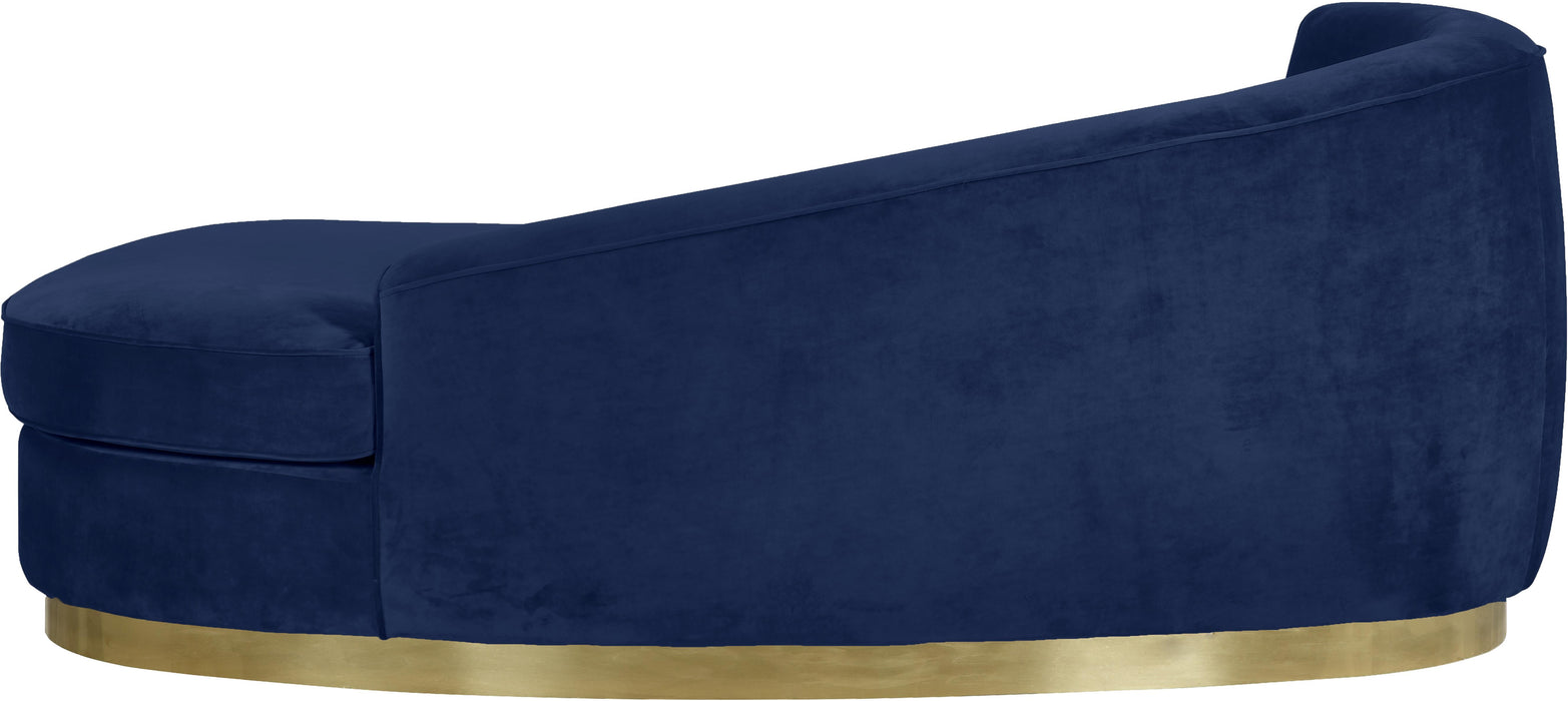 Julian Navy Velvet Chaise - Furniture Stars (Chicago, IL)