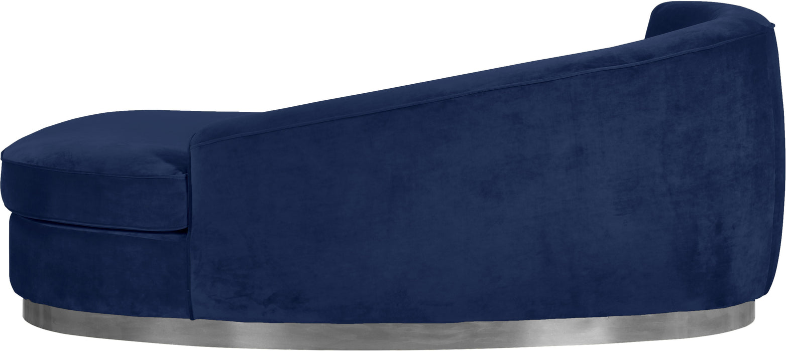 Julian Navy Velvet Chaise - Furniture Stars (Chicago, IL)