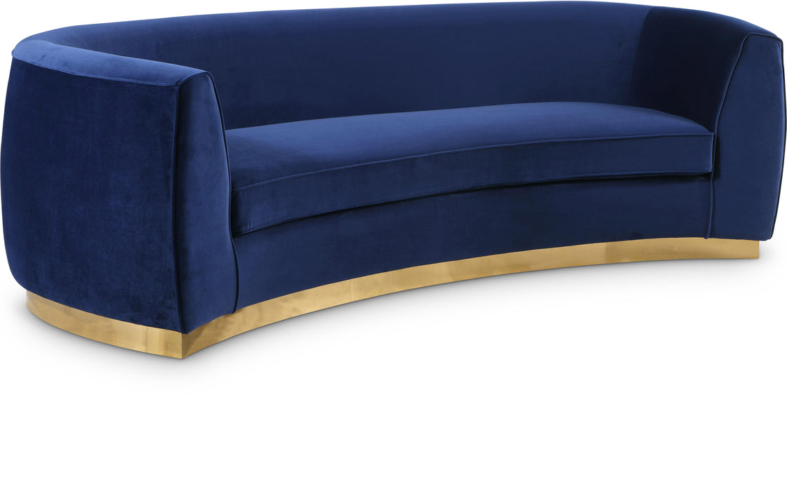 Julian Navy Velvet Sofa - Furniture Stars (Chicago, IL)