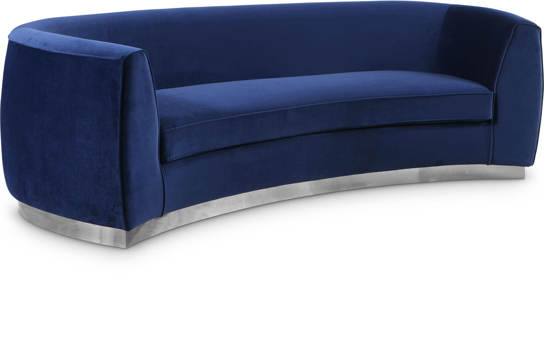 Julian Navy Velvet Sofa - Furniture Stars (Chicago, IL)