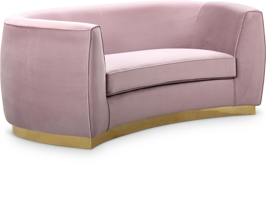 Julian Pink Velvet Loveseat - Furniture Stars (Chicago, IL)