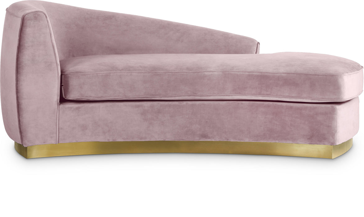 Julian Pink Velvet Chaise - Furniture Stars (Chicago, IL)