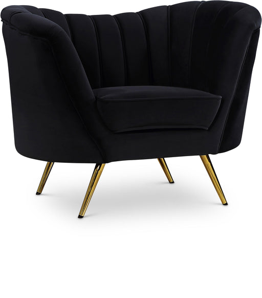 Margo Black Velvet Chair - Furniture Stars (Chicago, IL)