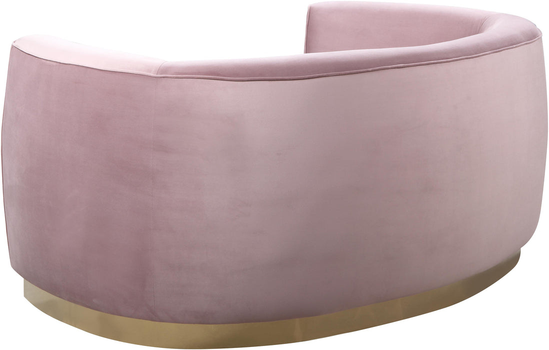 Julian Pink Velvet Loveseat - Furniture Stars (Chicago, IL)