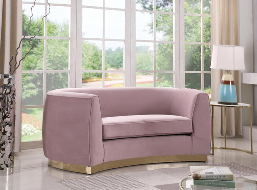 Julian Pink Velvet Loveseat - Furniture Stars (Chicago, IL)