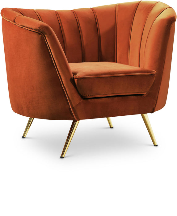 Margo Cognac Velvet Chair - Furniture Stars (Chicago, IL)