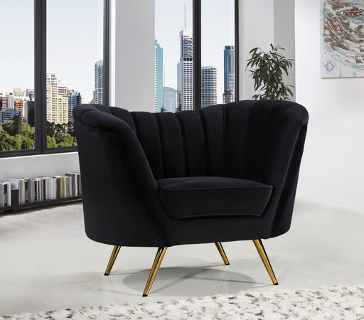 Margo Black Velvet Chair - Furniture Stars (Chicago, IL)