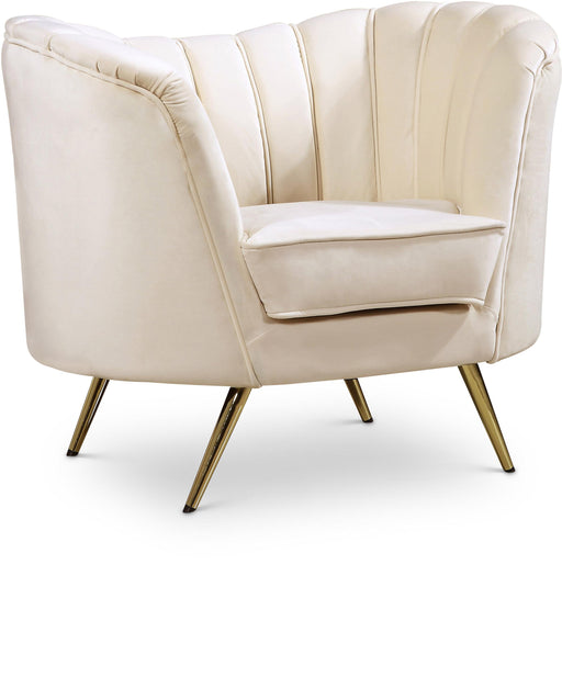 Margo Cream Velvet Chair - Furniture Stars (Chicago, IL)