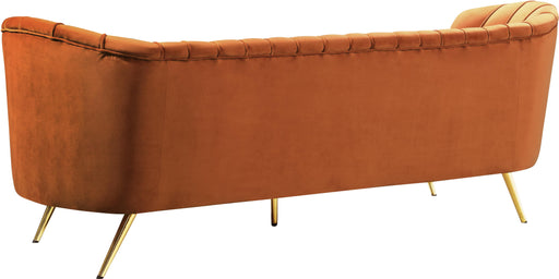 Margo Cognac Velvet Sofa - Furniture Stars (Chicago, IL)