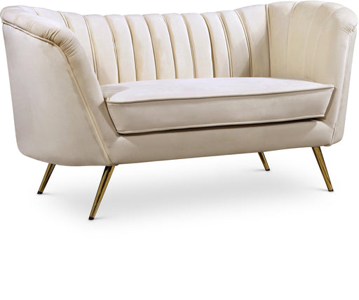 Margo Cream Velvet Loveseat - Furniture Stars (Chicago, IL)