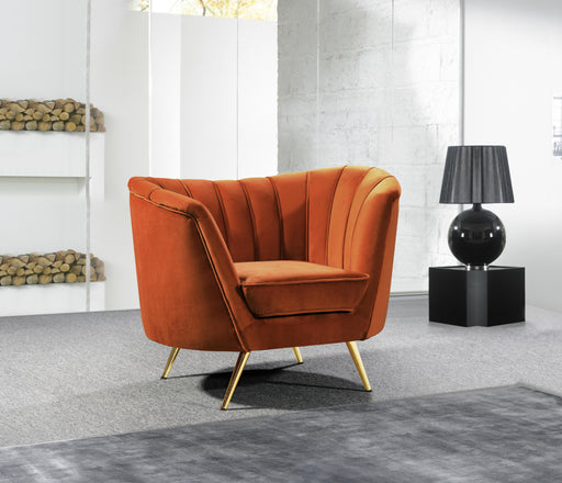 Margo Cognac Velvet Chair - Furniture Stars (Chicago, IL)