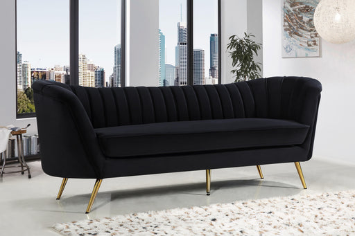 Margo Black Velvet Sofa - Furniture Stars (Chicago, IL)