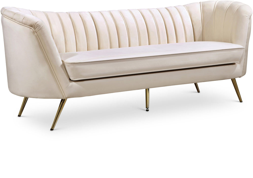 Margo Cream Velvet Sofa - Furniture Stars (Chicago, IL)