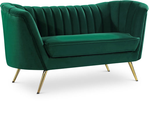 Margo Green Velvet Loveseat - Furniture Stars (Chicago, IL)
