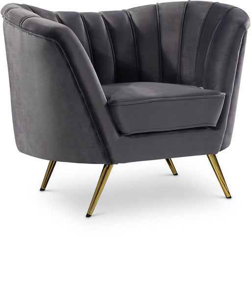Margo Grey Velvet Chair - Furniture Stars (Chicago, IL)