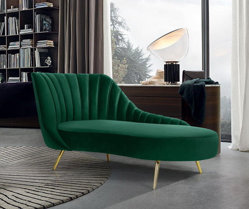 Margo Green Velvet Chaise - Furniture Stars (Chicago, IL)