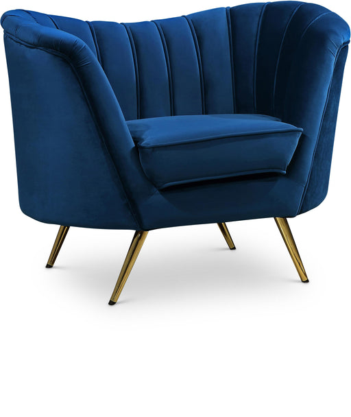 Margo Navy Velvet Chair - Furniture Stars (Chicago, IL)