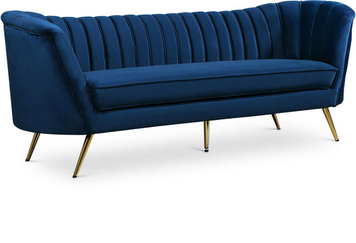 Margo Navy Velvet Sofa - Furniture Stars (Chicago, IL)