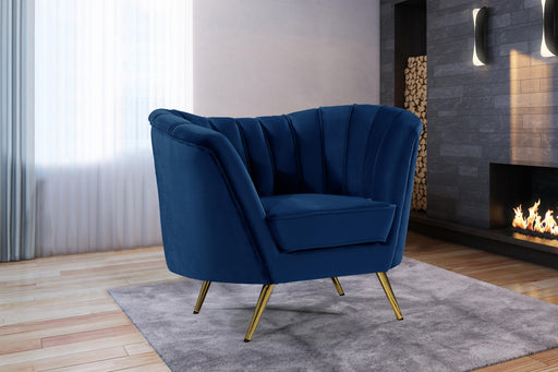 Margo Navy Velvet Chair - Furniture Stars (Chicago, IL)