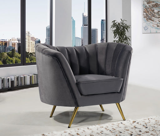 Margo Grey Velvet Chair - Furniture Stars (Chicago, IL)