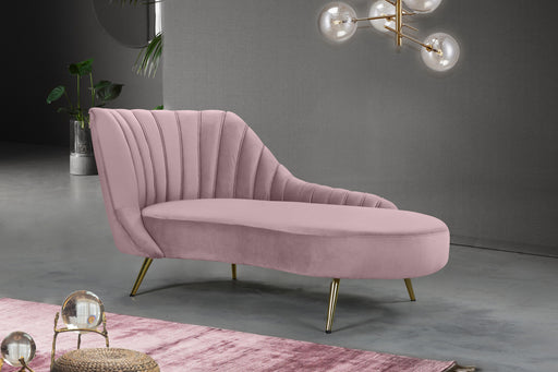 Margo Pink Velvet Chaise - Furniture Stars (Chicago, IL)