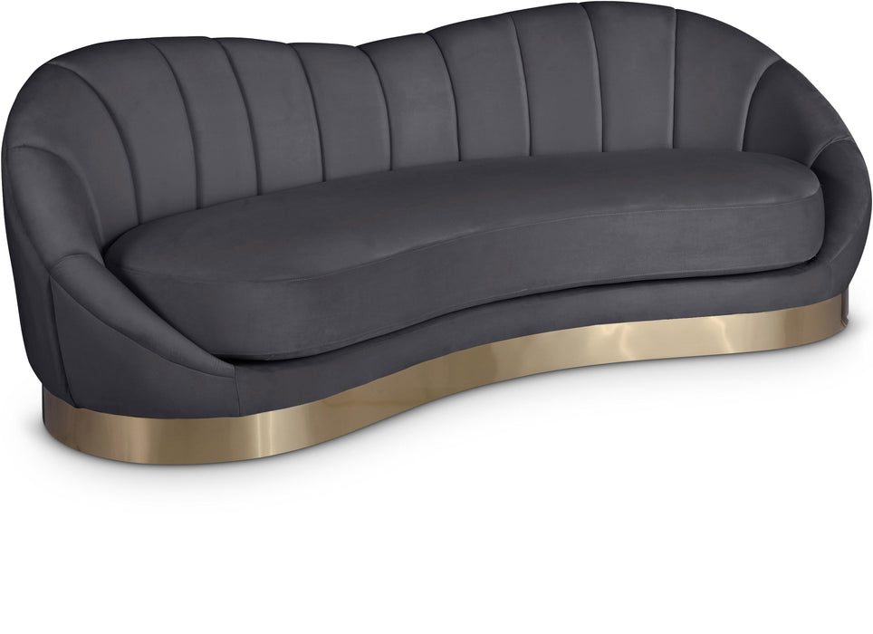 Shelly Grey Velvet Sofa - Furniture Stars (Chicago, IL)