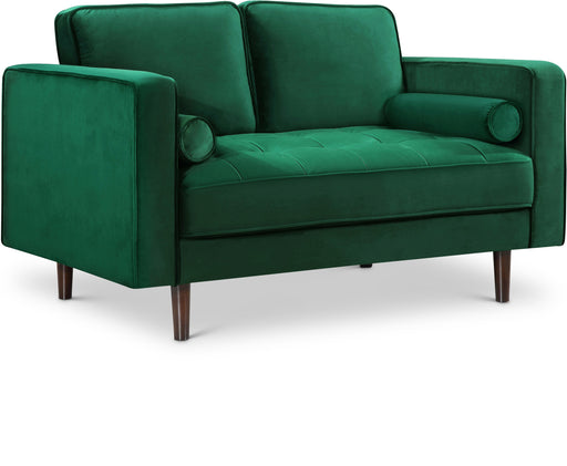 Emily Green Velvet Loveseat - Furniture Stars (Chicago, IL)