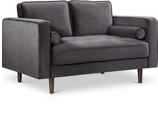 Emily Grey Velvet Loveseat - Furniture Stars (Chicago, IL)