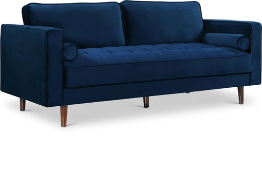 Emily Navy Velvet Sofa - Furniture Stars (Chicago, IL)