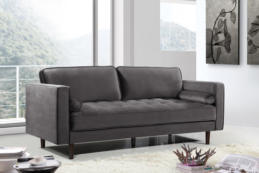 Emily Grey Velvet Sofa - Furniture Stars (Chicago, IL)