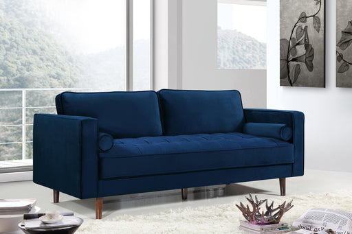 Emily Navy Velvet Sofa - Furniture Stars (Chicago, IL)