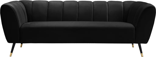 Beaumont Black Velvet Sofa - Furniture Stars (Chicago, IL)