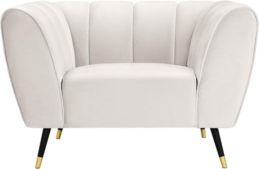 Beaumont Cream Velvet Chair - Furniture Stars (Chicago, IL)