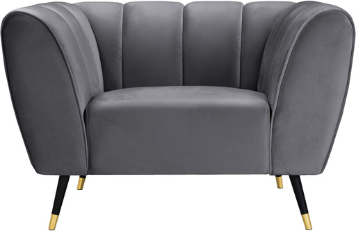 Beaumont Grey Velvet Chair - Furniture Stars (Chicago, IL)