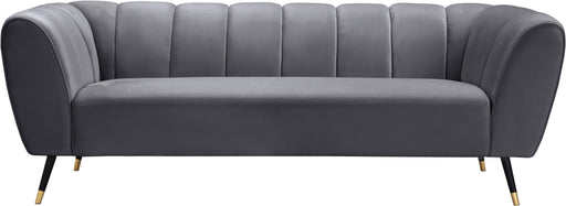 Beaumont Grey Velvet Sofa - Furniture Stars (Chicago, IL)