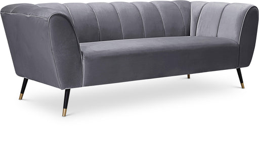 Beaumont Grey Velvet Sofa - Furniture Stars (Chicago, IL)