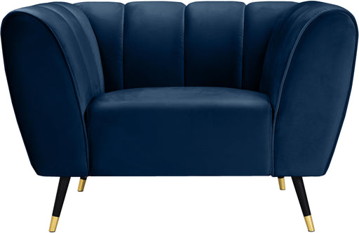 Beaumont Navy Velvet Chair - Furniture Stars (Chicago, IL)