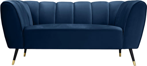 Beaumont Navy Velvet Loveseat - Furniture Stars (Chicago, IL)