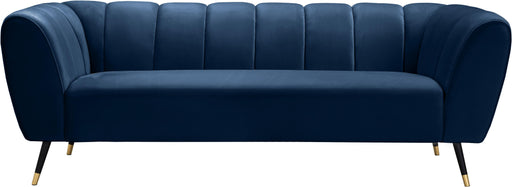 Beaumont Navy Velvet Sofa - Furniture Stars (Chicago, IL)