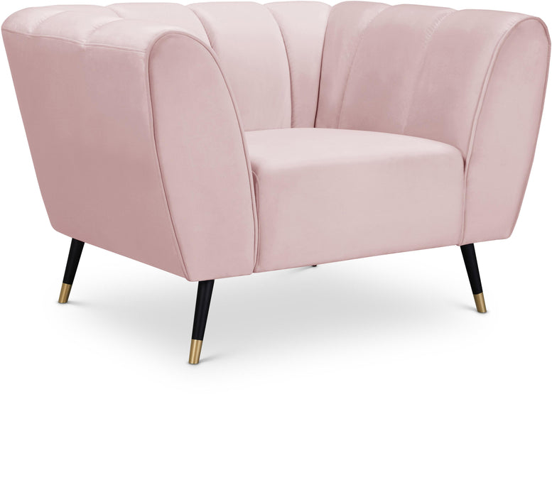 Beaumont Pink Velvet Chair - Furniture Stars (Chicago, IL)