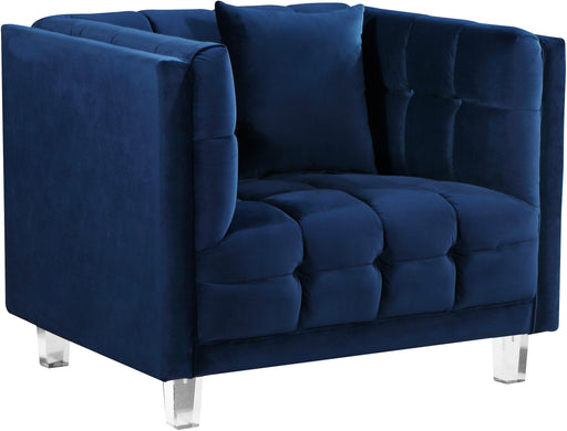 Mariel Navy Velvet Chair - Furniture Stars (Chicago, IL)