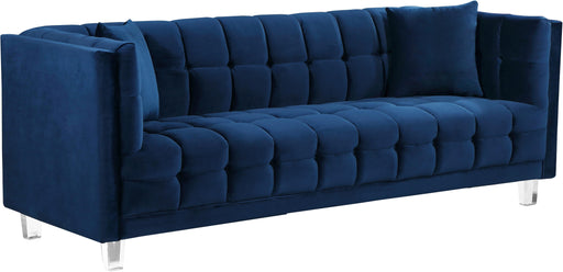 Mariel Navy Velvet Sofa - Furniture Stars (Chicago, IL)